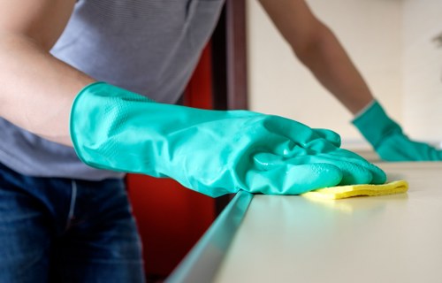 Technician performing deep mattress cleaning in Hook